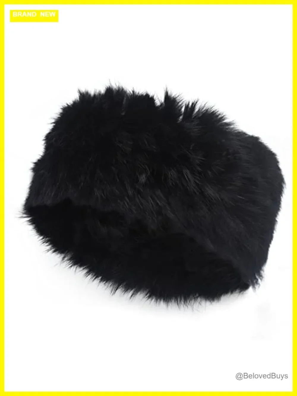Rabbit Fur Headband Winter Earwarmer Stretchy Hair Band Earmuffs